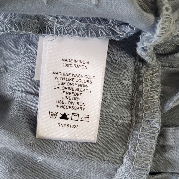 NWT Smocked Bodice Ruffle Hem Dress Size XL Puff Sleeve Square Neck Coquette - Picture 11 of 15